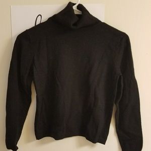 Black turtle neck top